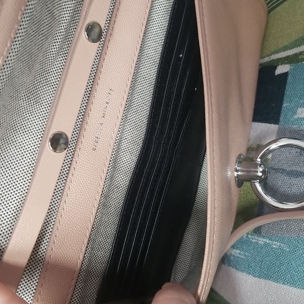 Rebecca Minkoff Jean Clutch/Shoulder Bag(Convertible) In Pink EUC - Picture 10 of 13